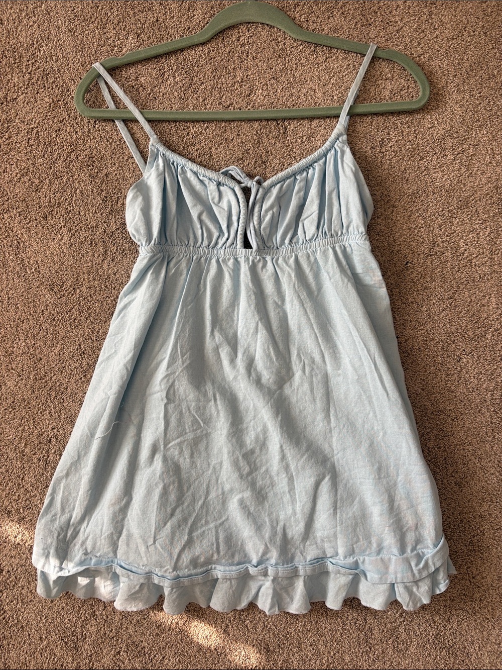 Princess Polly Light Blue Spaghetti Strap Minidress - Empress of Love - Picture 4 of 4